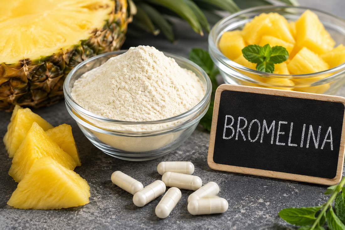 Bromelina che proviene dall'ananas.
