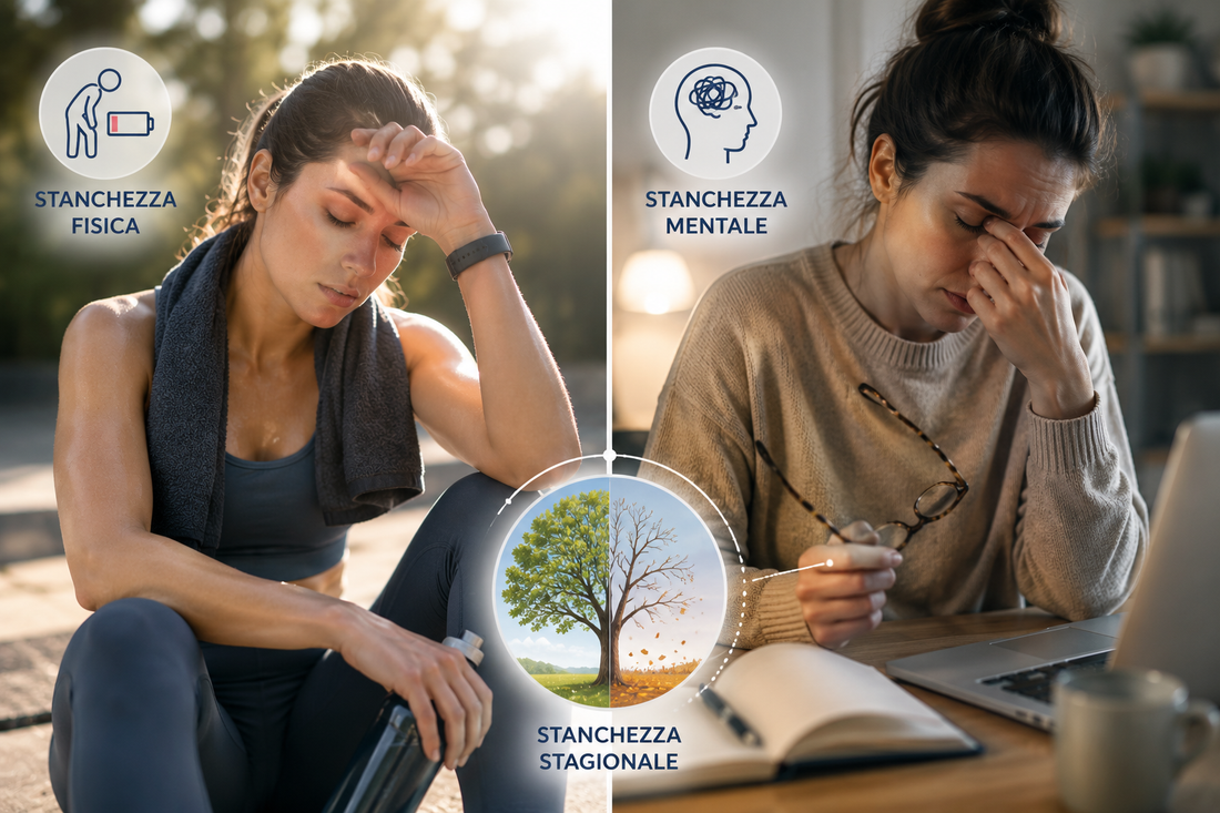 Stanchezza fisica, mentale e stagionale.